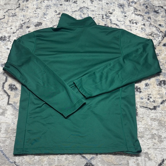 The North Face Men’s Medium Quarter Zip Pullover Green Hiking Activewear Top - Picture 6 of 7